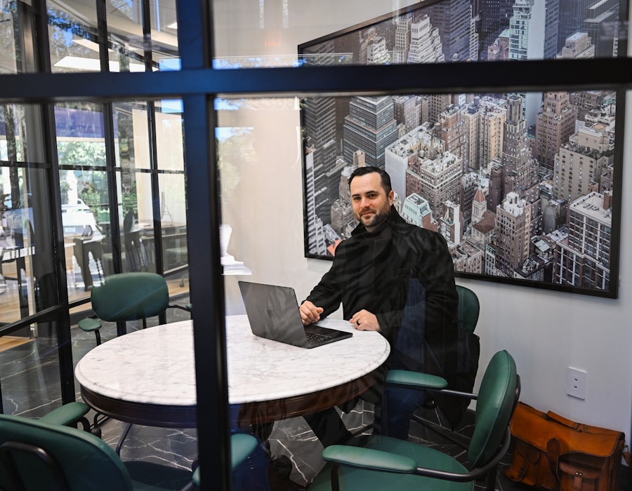 Creative professional working at a desk